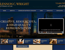 Tablet Screenshot of lennoncwright.com